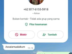 Marak Akun WA Palsu Di Jombang, Catut Nama Dan Foto Kades Ngampungan