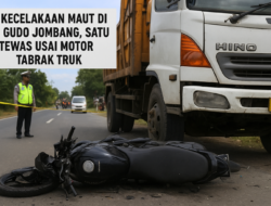 Motor Tabrak Truk di Jombang, Pemuda Nganjuk Tewas Seketika