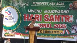 Semarak Hari Santri Nasional 2025, MWC NU Mojowarno Gelar Lomba Senam Banser Kid Tingkat PAUD