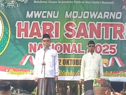 MWC NU Mojowarno Gelar Apel Hari Santri Nasional 2025: Santri Mengawal Indonesia Menuju Peradaban Dunia