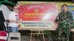 Wujud Kebersamaan, Kepala Desa se-Kecamatan Wonosalam Rayakan HUT TNI ke-80 di Koramil Wonosalam